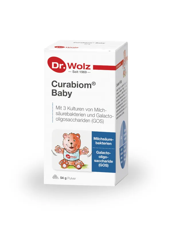 Artikal Curabiom® Baby Dr. Wolz, prehransko dopolnilo – prašek (54 g) Fotografija