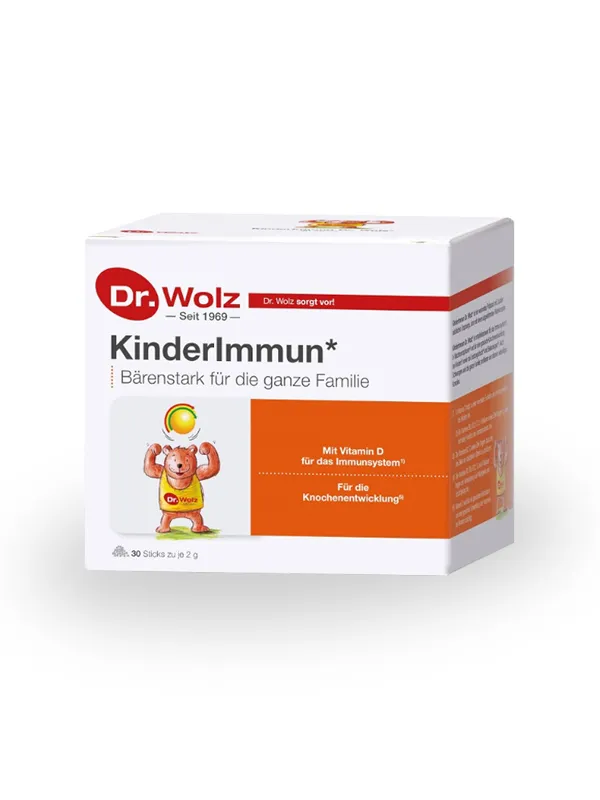 Artikal KinderImmun* Dr. Wolz, prehransko dopolnilo – 30 vrečic po 2 g Fotografija